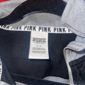 Victoria Secret (PINK) grey zip-up pullover